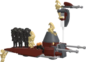 Lego Star Wars Droid Army Formation PNG image