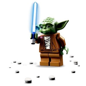 Lego Yoda Brick Figure PNG 06282024