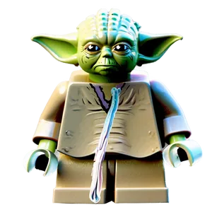 Lego Yoda Toy Version Png 06282024 PNG image