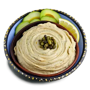 Lemon Artichoke Hummus PNG Qie13