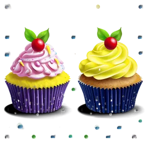 Lemon Cupcake PNG 05032024