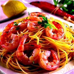 Lemon Garlic Shrimp Pasta PNG 92 PNG