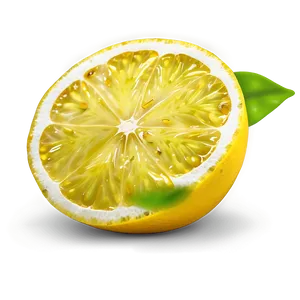 Lemon Half Cut PNG Abj70