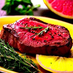 Lemon Herb Steak Png 52 PNG image