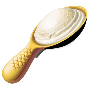 Lemon Ice Cream Scoop PNG 24