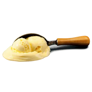 Lemon Ice Cream Scoop PNG Qji