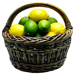 Lemon In Basket PNG Nio PNG