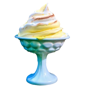 Lemon Meringue Ice Cream Sundae PNG 27