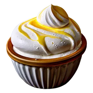 Lemon Meringue Ice Cream Sundae PNG Xto43