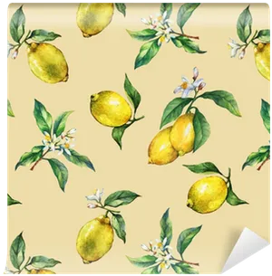Lemon Pattern Background PNG