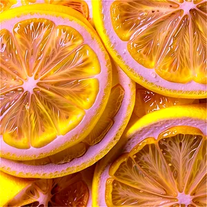 Lemon Slice Top View PNG 05042024
