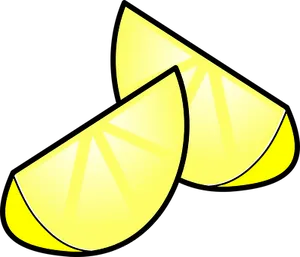 Lemon Slices Vector Illustration PNG image