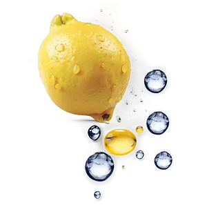 Lemon With Drops Png Idm45 PNG image