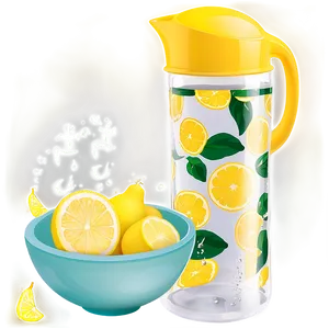 Lemonade Party Pitcher Png 05252024 PNG image