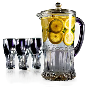 Lemonade Pitcher And Glasses Png Vju44 PNG image