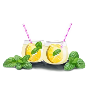 Lemonade With Fresh Mint Png 05252024 PNG image