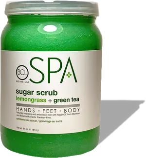Lemongrass Green Tea Sugar Scrub Spa Product