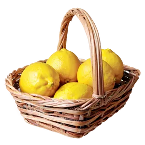 Lemons Basket PNG 06122024 PNG