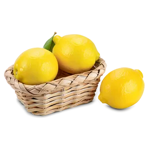 Lemons Basket PNG Cry