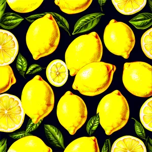 Lemons Fabric PNG Boo19 PNG