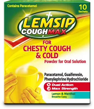 Lemsip Cough Max Cold Relief Sachets PNG image