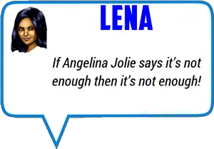 Lena Quote Graphic PNG image
