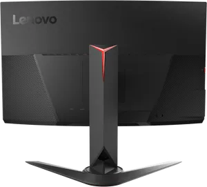 Lenovo Gaming Monitor Rear View PNG image