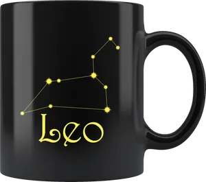 Leo Constellation Coffee Mug PNG image