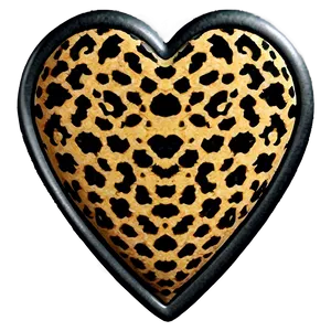 Leopard Heart B PNG image