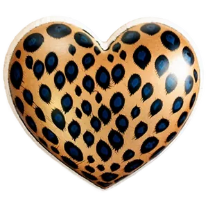 Leopard Heart Decor PNG 06282024