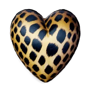 Leopard Heart Decor PNG Wmh