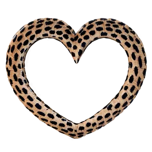 Leopard Heart Design Png Crm75 PNG image