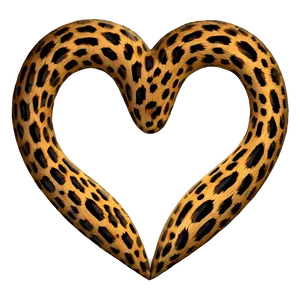 Leopard Heart Design Png Ssu6 PNG image