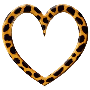 Leopard Heart Silhouette PNG Guf81 PNG