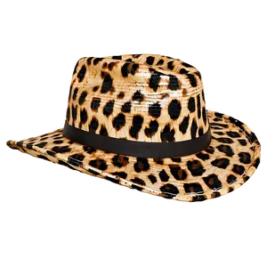 Leopard Print Cowgirl Hat PNG 56