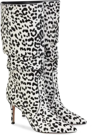 Leopard Print Fashion Boots PNG image