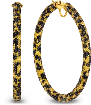Leopard Print Jewelry Set PNG image