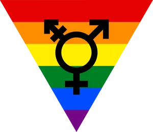 Lesbian Pride Flagwith Symbols PNG image