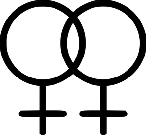 Lesbian Symbol Graphic PNG image