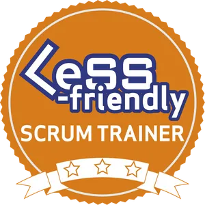 Less Friendly Scrum Trainer Badge PNG image