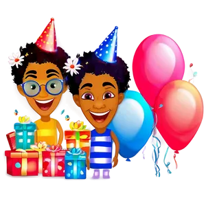 Lets Glow Crazy Birthday Theme PNG Bga88
