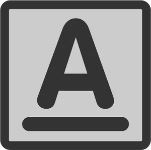 Letter A Underlined Icon PNG image