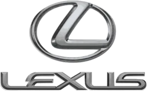 Lexus Logo Silver Chrome PNG image