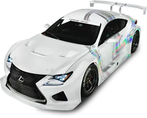 Lexus R C F Track Edition Angled View PNG image