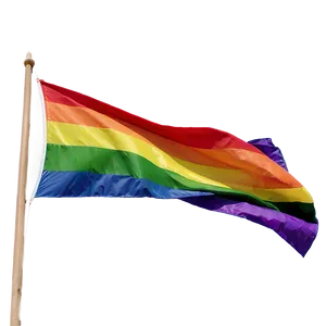 Lgbt Flag Waving PNG Opk72