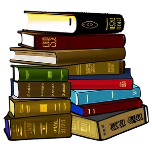 Library Books Pile Png 81 PNG image