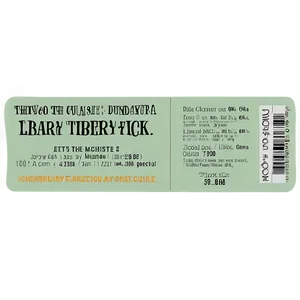 Library Fundraiser Raffle Ticket PNG Ekr81 PNG