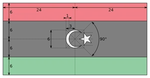 Libyan Flag Dimensions PNG image