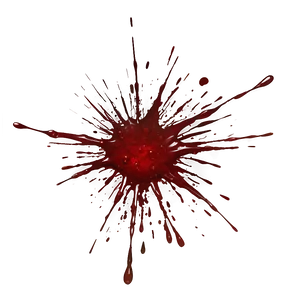 Life's Crimson: Blood Splatter Splash PNG 04302024