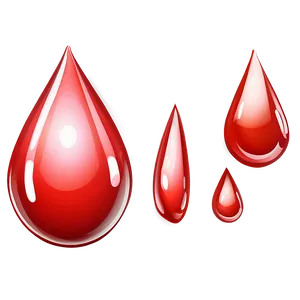 Life's Fluid: Red Blood Drop PNG 04302024